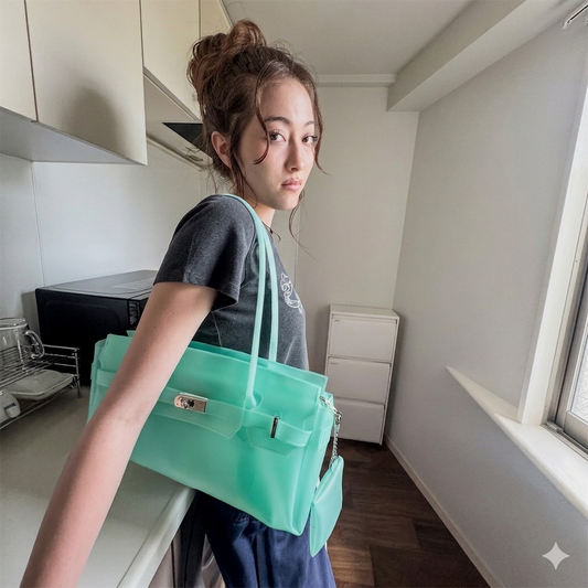 DEINET 附卡片套 Jelly Firkin Jelly Two-Way Bag 兩用果凍柏金包