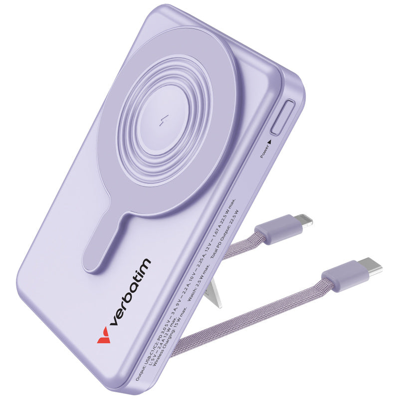 Verbatim Charge'n'Go 10000mAh 5合1 MagSafe行動電源 3C認證