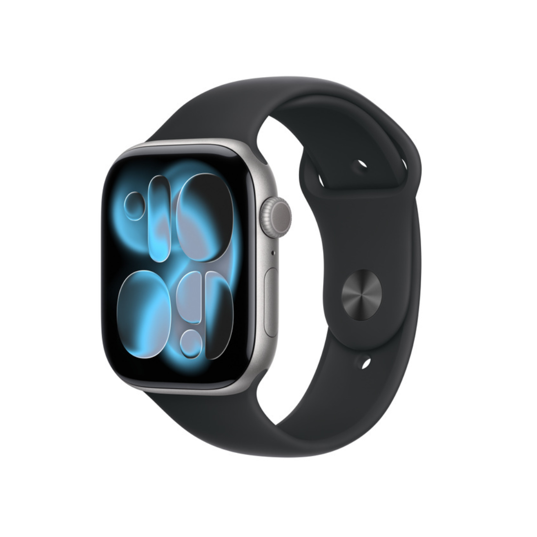 Apple Watch Series 11 GPS 46mm Space Gray 鋁金屬錶殼 | 黑色運動錶帶 M/L