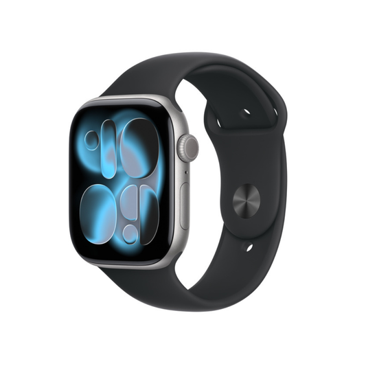 Apple Watch Series 11 GPS 46mm Space Gray 鋁金屬錶殼 | 黑色運動錶帶 M/L