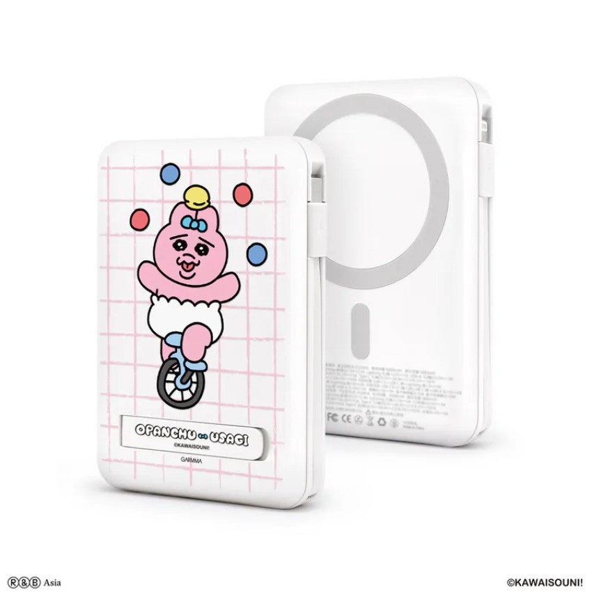 永橙Garmma Opanchu Usagi 底褲兔磁吸五合一移動電源