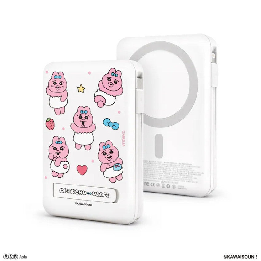 永橙Garmma Opanchu Usagi 底褲兔磁吸五合一移動電源