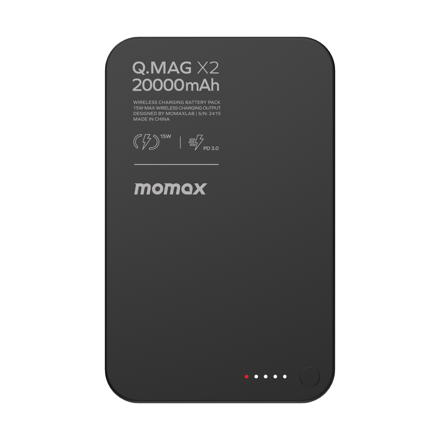 Momax Q.Mag X2 黑色 磁吸充電