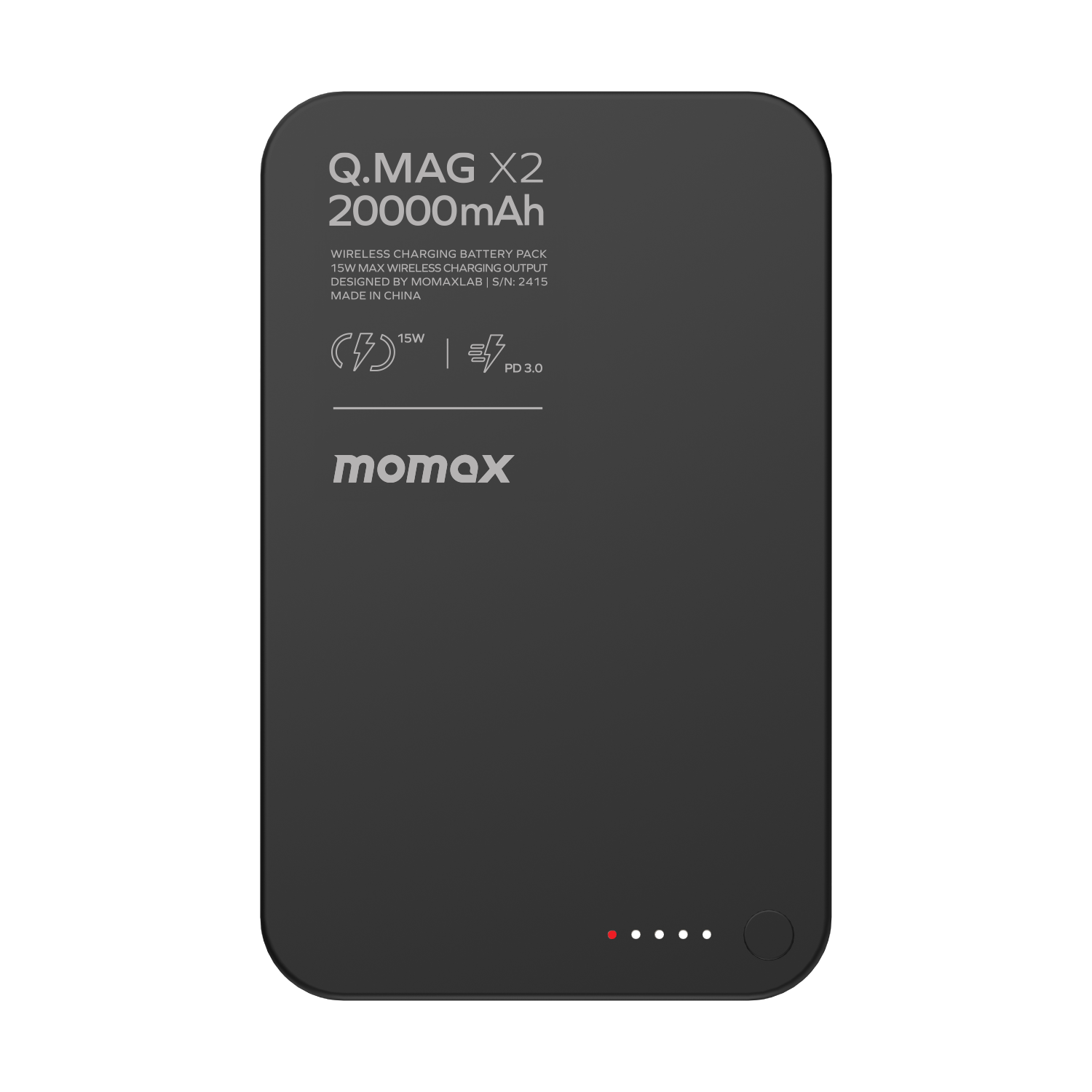 Momax Q.Mag X2 黑色 磁吸充電