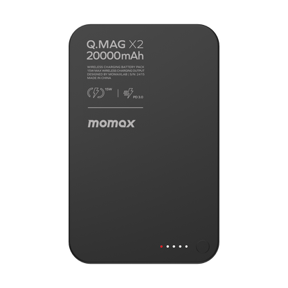 Momax Q.Mag X2 黑色 磁吸充電