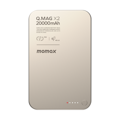 Momax Q.Mag X2 鈦色 磁吸充電