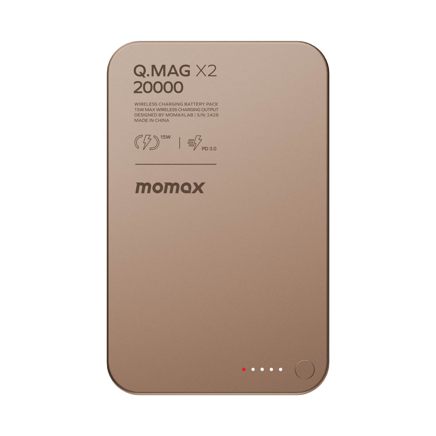 Momax Q.Mag X2 砂岩 背面