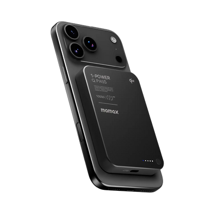 Momax Q.Pass 10000mAh Qi2 流動電源 黑色
