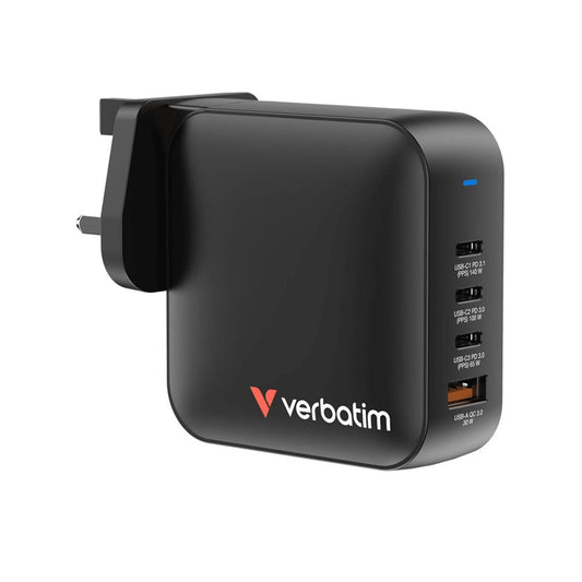 Verbatim 165W GaN 充電器 (MGaN165-4)