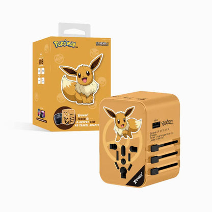 XPower x Pokemon 伊貝45W 快充旅行充電器 (6輸出 PD3.0/PPS)