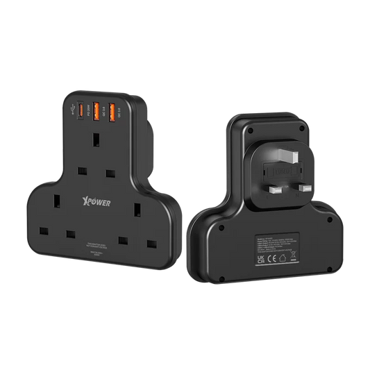 XPower WSS2 多功能T型萬能插蘇 PD20W快充防雷牆插 | OhReally