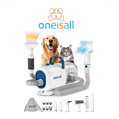 Oneisall Kyle 寵物美容吸毛剪毛器套裝 (LM2) | 香港現貨 | 邊剪邊吸 99% 護理除毛 | 貓狗通用低噪音