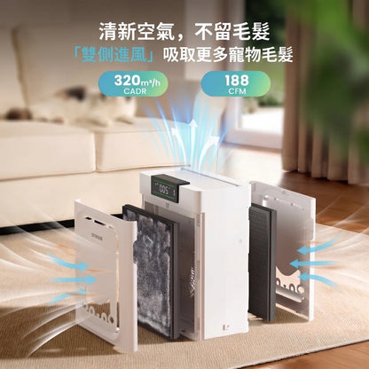 Oneisall PP02 寵物理毛吸毛器 (五合一) | 香港現貨 | 靜音剪毛剃毛不飛毛 | 家用寵物美容